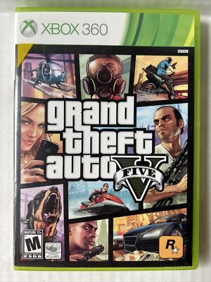 Grand Theft Auto V GTA 5 (Microsoft Xbox 360) - Complete Manual and Map