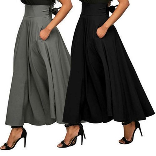long skirts with pockets