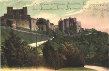 Façade of Dover Castle, Medieval Castle In Dover, Kent, England Postcard