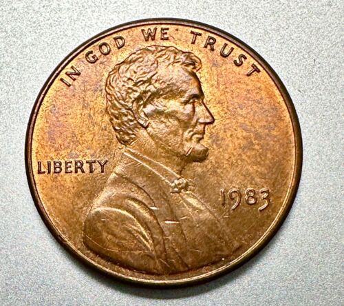 1983 DOUBLED DIE REVERSE LINCOLN CENT NICE DETAIL KEY VARIETY #8050 - Picture 2 of 4