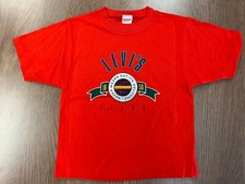 VINTAGE LEVI'S QUALITY JEANS RED KIDS 7 T SHIRT DEADSTOCK 90S TODDLER TEE