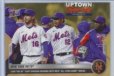 2022 TOPPS NOW #ODB-23 NEW YORK METS GOLD BONUS CARD - LEAD DIVISION INTO BREAK