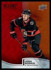 Josh Norris 2021-22 Upper Deck Allure Rainbow Red-Orange #R-64 Hockey Card