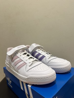 NIB Men Adidas FORUM LOW SHOES Cloud White / Almost Pink / Light Purple GY5832 NIB Men Adidas FORUM LOW SHOES Cloud White / Almost Pink  main image 3