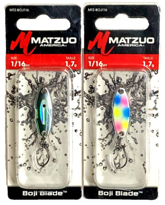 Matzuo Boji Blade 1/16oz Color Changing Green Edge and 1/16oz Wonder Bread