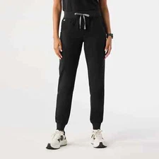 Figs Women High Wasted Petite Zamora Jogger Black