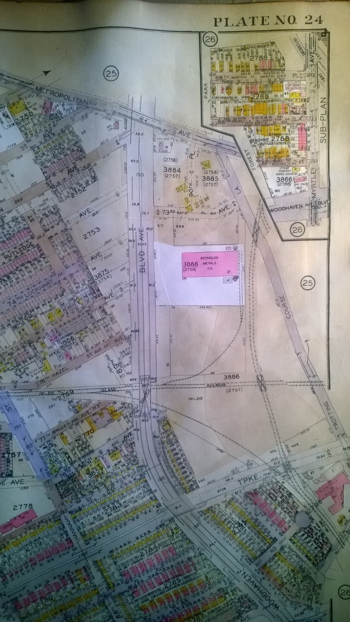 Orig 1927 WOODHAVEN QUEENS NY 84th STREET TO TROTTING COURSE LANE ATLAS