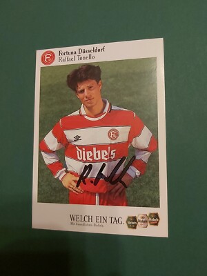 Fortuna Düsseldorf, R. Tonello, autograph card, football