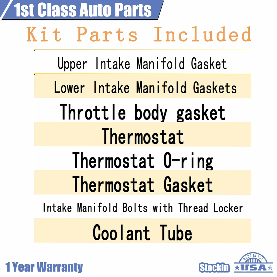 Juego de juntas de colector de admisión de motor para Dodge Dakota Durango Ram 1500 Jeep 615-310 Foto 2 de 4