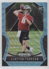 2019 Panini Prizm Rookies Blue Wave Prizm 101/199 Clayton Thorson #310 zg6