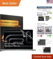 Scratch Resistant 3-Pack Screen Protector for 14 Inch MacBook Pro - Easy Install