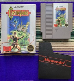 Lotto giochi in scatola Nintendo NES CASTLEVANIA DOUBLE DRAGON METROID autentici *testati*
