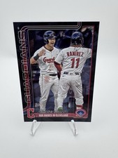 Steven Kwan / Jose Ramirez Veteran Combos 2025 #US26 Black Diamante Foil /10