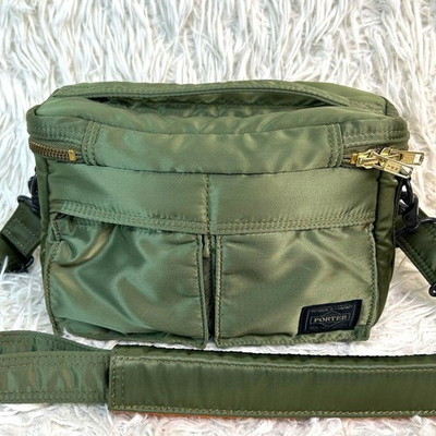 #ad PORTER Tanker Camera Bag S Sage Green Nylon 2Way Yoshida Japan Rare Used $220.00