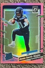 Jaxon Smith-Njigba RC PINK HOLO 2023 Donruss Optic Rated Rookie Seahawks JSN 🔥