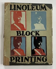1929 LINOLEUM BLOCK PRINTING ERNEST W WATSON ILL HC PARTIAL DJ MILTON BRADLEY CO