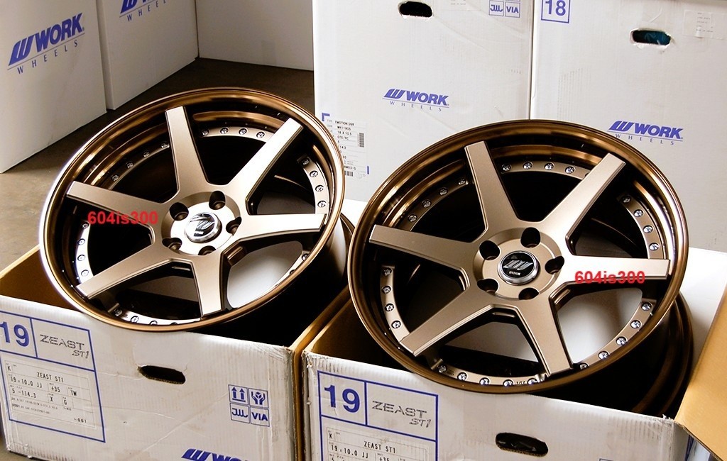 Genuine WORK Zeast ST1 19x9.5F 19x10.5R Supra 350z 370z Q50