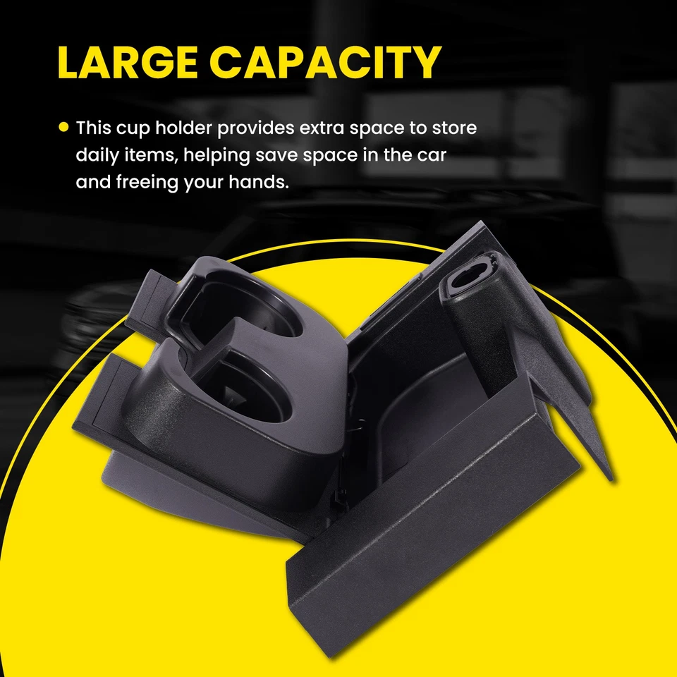 Black Front Center Seat Cup Holder for 2015-2017 Ford F-150 FL3Z1813562AT - Image 4 of 4