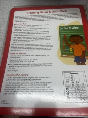 Graphing Listen & Learn Pack by Lakeshore Learning (item #GG575) Write And Wipe 
