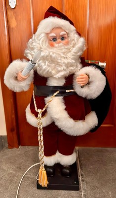 Traditions Deluxe animierter Weihnachtsmann Musik & Lichter 30'' Weihnachtsdeko Vintage