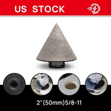 2 Inch/50mm Diamond Chamfer Finger Milling Bits Tile Finishing Hole Countersink