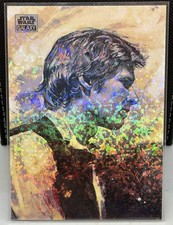 2024 Topps Chrome Star Wars Galaxy 84 Han Solo Mini Diamond Refractor NM