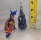 Art Glass Angel Fish Blue and Dolphin Orange And Blue Clear Atlantic City... — photo 5