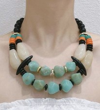 Handcrafted Multicolor Stone Beaded Statement...