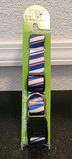 EverPet Large Fashion Collar & Leash 48" Length Red Blue White