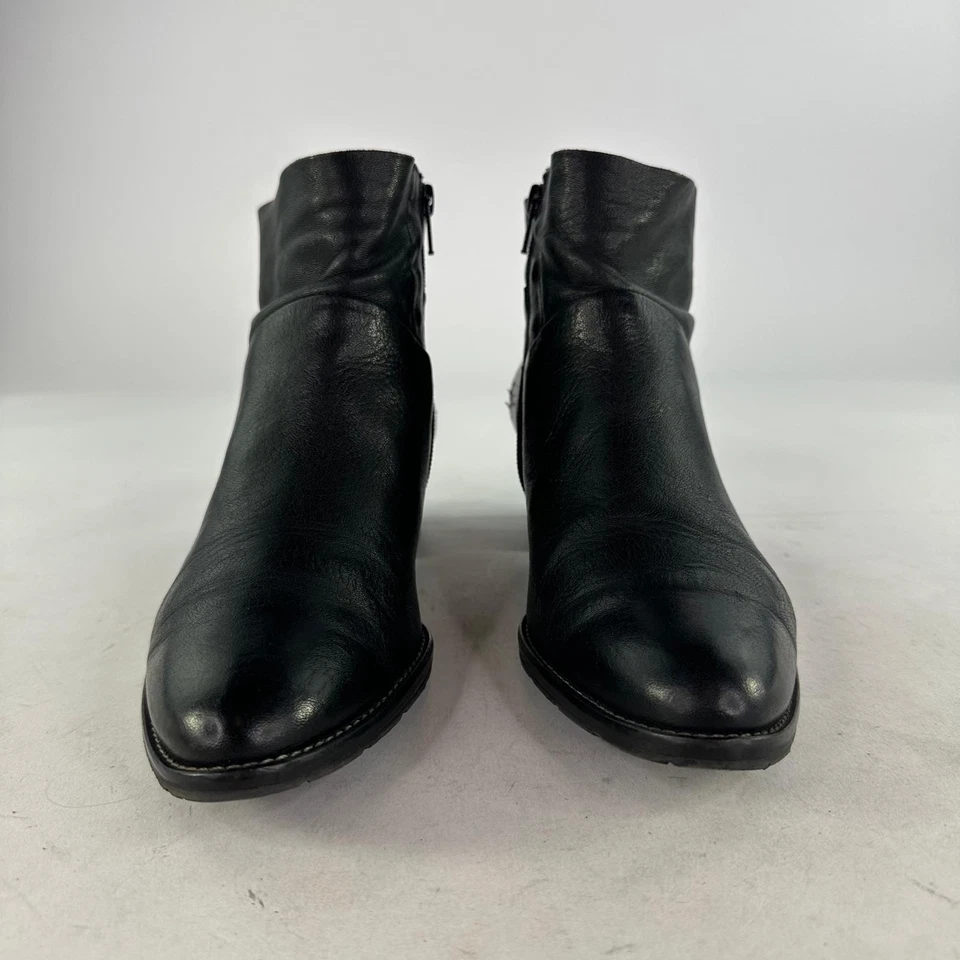 Paul Green Nelly Black Leather Ankle Booties Size 9 Womens Austria Chelsea Boot - Image 2 of 4