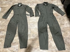 USAF 2 Vintage MILITARY COVERALLS FLYERS MEN SUMMER 27/P SAGE GREEN 40R & 42L