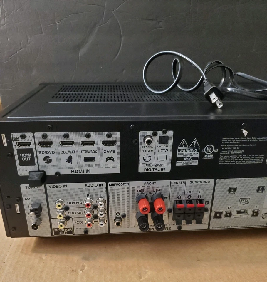 Onkyo TX-SR353 5.1 Channel A/V Receiver - Black - Image 4 of 4