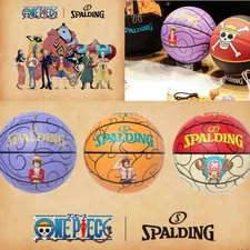 SPALDING × ONE PIECE Size 7 synthetic leather basketball Luffy chopper Ace