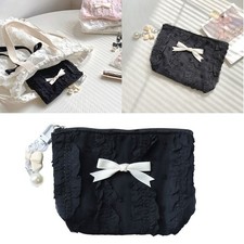 Canvas Wallet Cute Lace Bows Mini Purse Storage Bag Coin Bags For Everyday Use