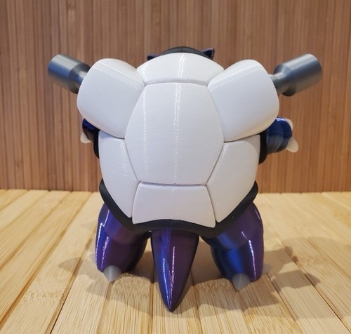 5.5” Blastoise & Pokeball Metallic Pokémon Custom Art Action Figure 3D PRINTED - Picture 6 of 11