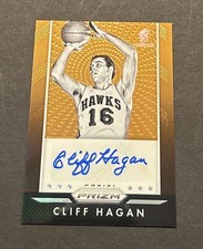 2015-16 PRIZM CLIFF HAGAN ORANGE PRIZM REFRACTOR AUTO SP #’d 12/65!
