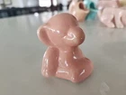 Pink Baby Elephant Shawnee Pottery No Chips 2.5x2.5" Figurine