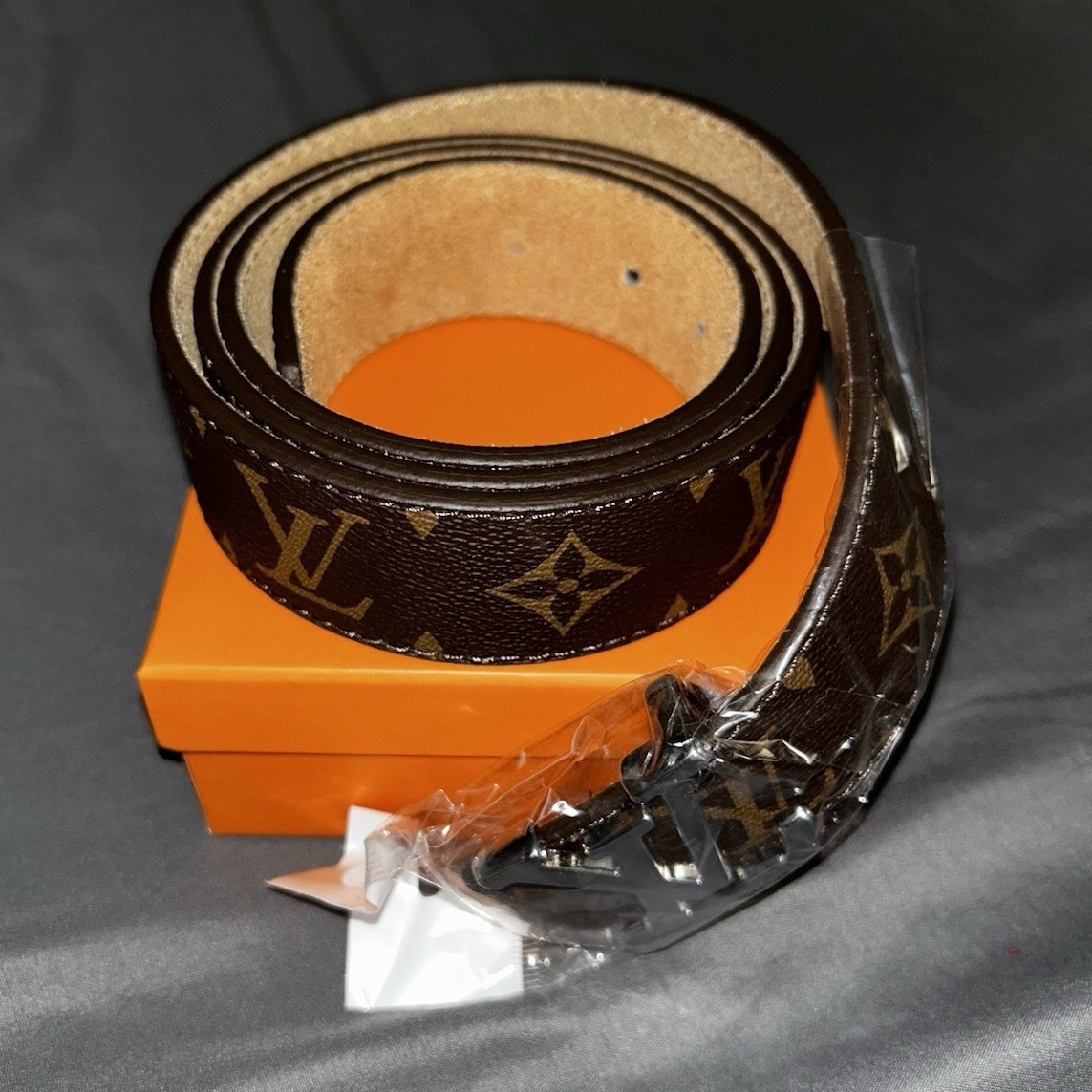 Louis Vuitton Brown Monogram Women's Basic Belt w… - image 1