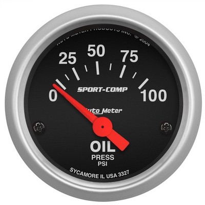 AutoMeter 3327 Sport-Comp Elektrisch Öldruck Messgerät