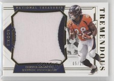 2018 Panini National Treasures Tremendous Rookies Prime 5/25 Royce Freeman 8wm