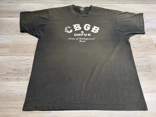 Faded Single Stitch CBGB Black T-Shirt ‘Home of Unde Vintage vintage concert t-shirt, vintage, size XL, single stitch, B+ condition