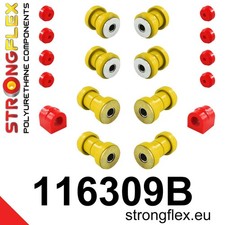 STRONGFLEX PU VORDERACHSBUCHSEN SATZ MERCEDES SL R107 U. A. 116309B 23MM SCHWARZ