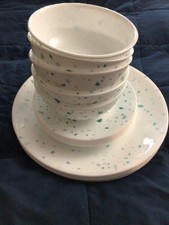 Corelle 17 piezas Terrazo verde