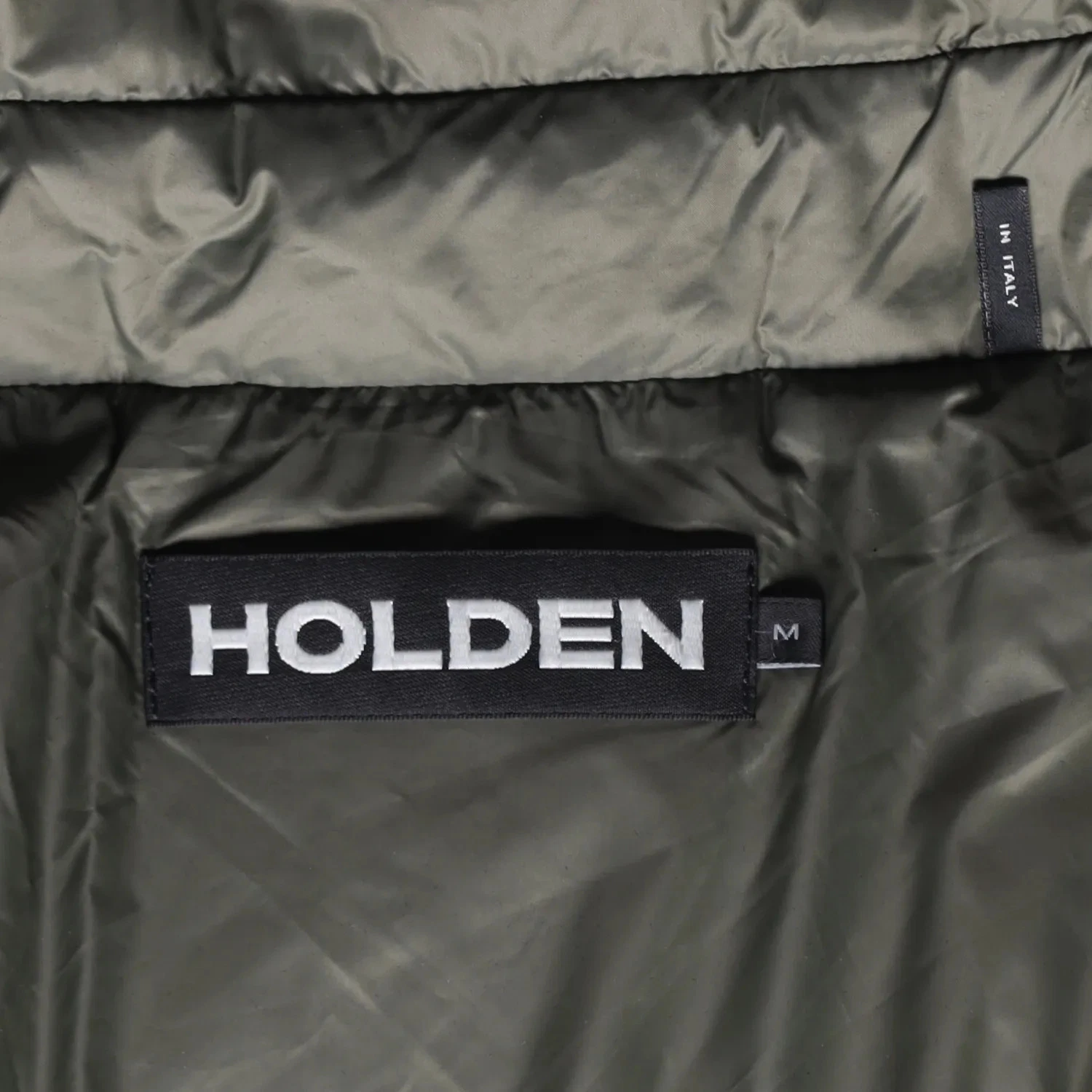 HOLDEN Mens Green Parka Coat Softshell Stand Up Collar Zip Closure M RRP 800 image 8