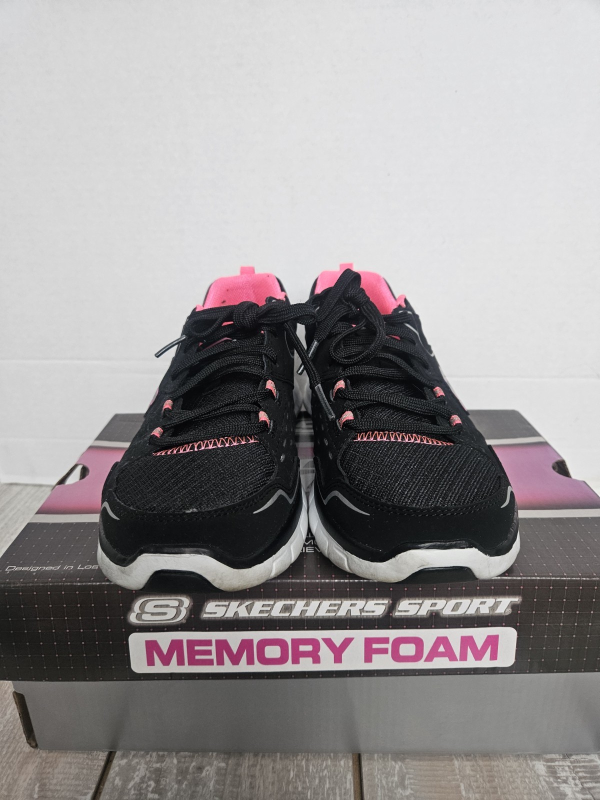 Scarpe da corsa Skechers donna Synergy prima fila 12013 grigie sneakers taglia 8