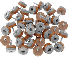 40Pcs Screw On Furniture Felt Pad Chair Glide Slider Hardwood Floor 0.8