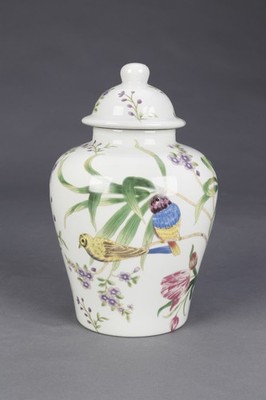 AA Importing Birds and Flowers 10'' Ginger Jar with Lid