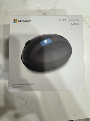 Microsoft Sculpt Ergonomic Mouse L6V-00001 Black USB Optical Sealed New NIB