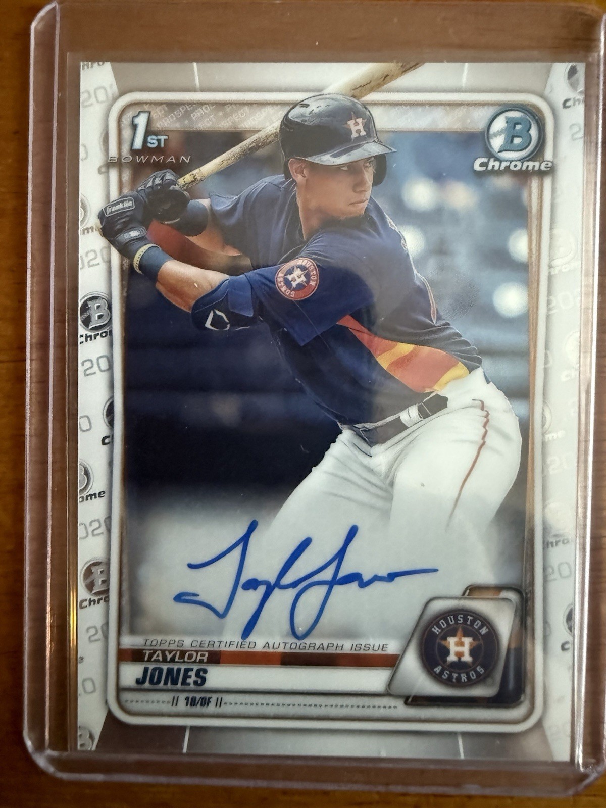 2020 Bowman Chrome 1st Autographs Taylor Jones #CPA-TJ (AU, RC)