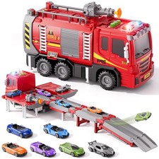 Fire Trucks Toy Set for Boys Age 3-5 4-7, Fire Car Truck for Toddlers 3 4 5 6...